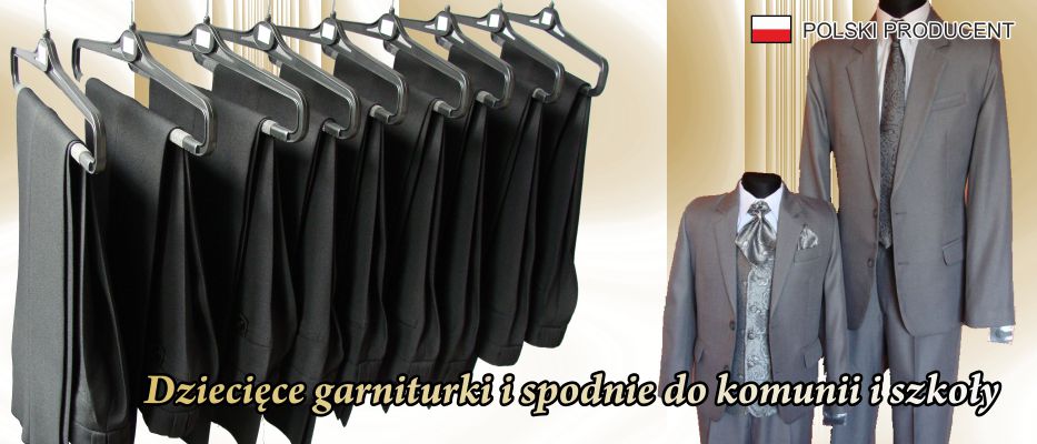 Dziecięce garnitury komunijne