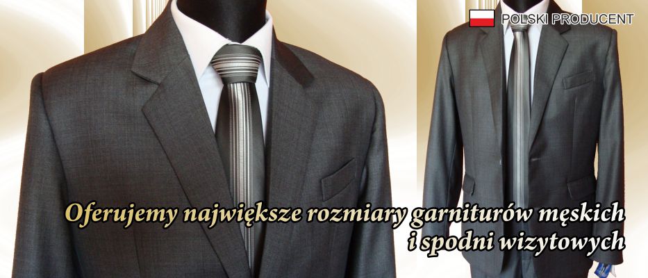 Garnitury duże rozmairy