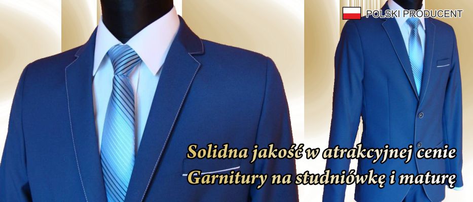 Garnitury na studniówkę i maturę