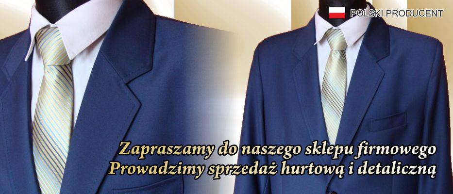Sklep firmowy z garniturami