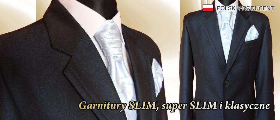 Garnitury slim i klasyczne